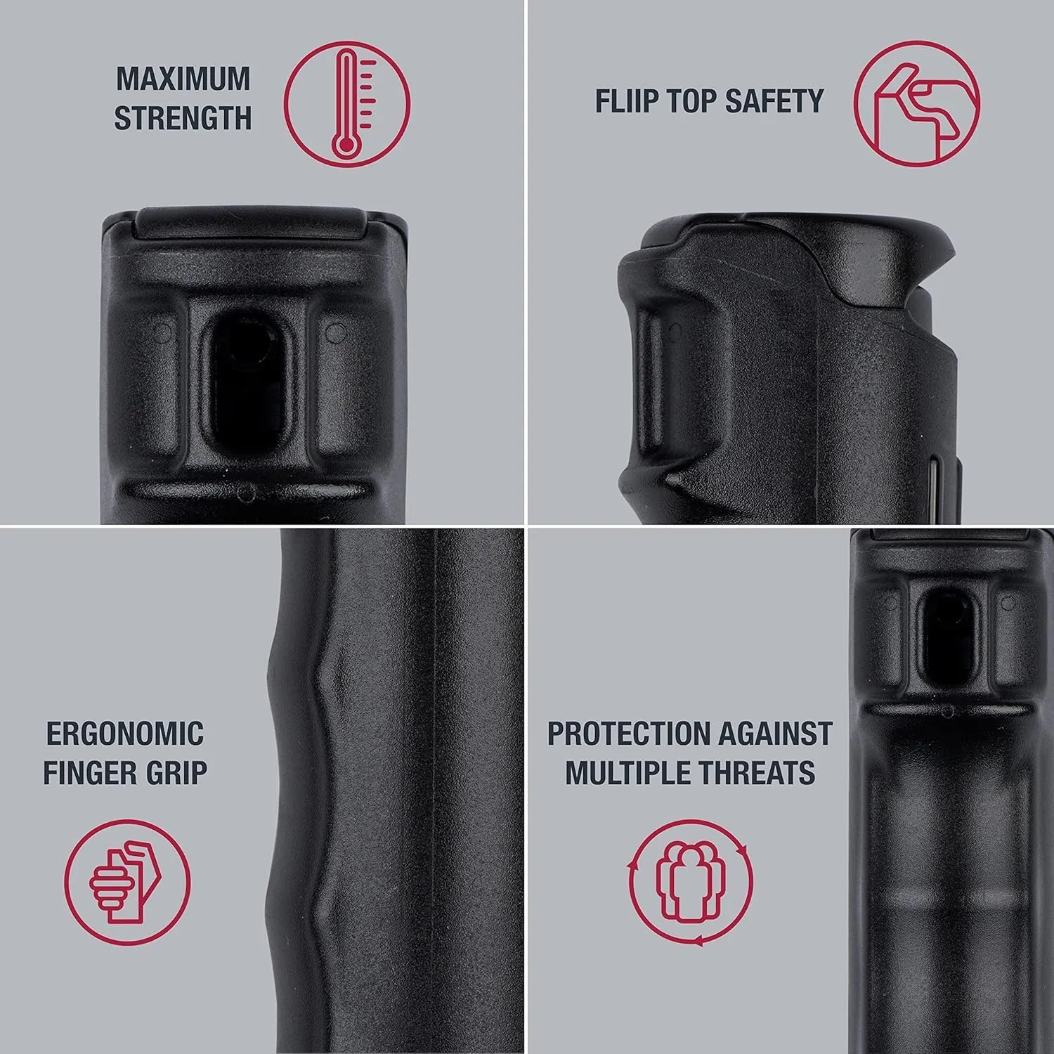 (1-4 Pieces) Women's Safety Defense Pepper Spray Keychain Women's Accessories - Range 16 feet with Safety Flap - Peppers Pray for Your Safety