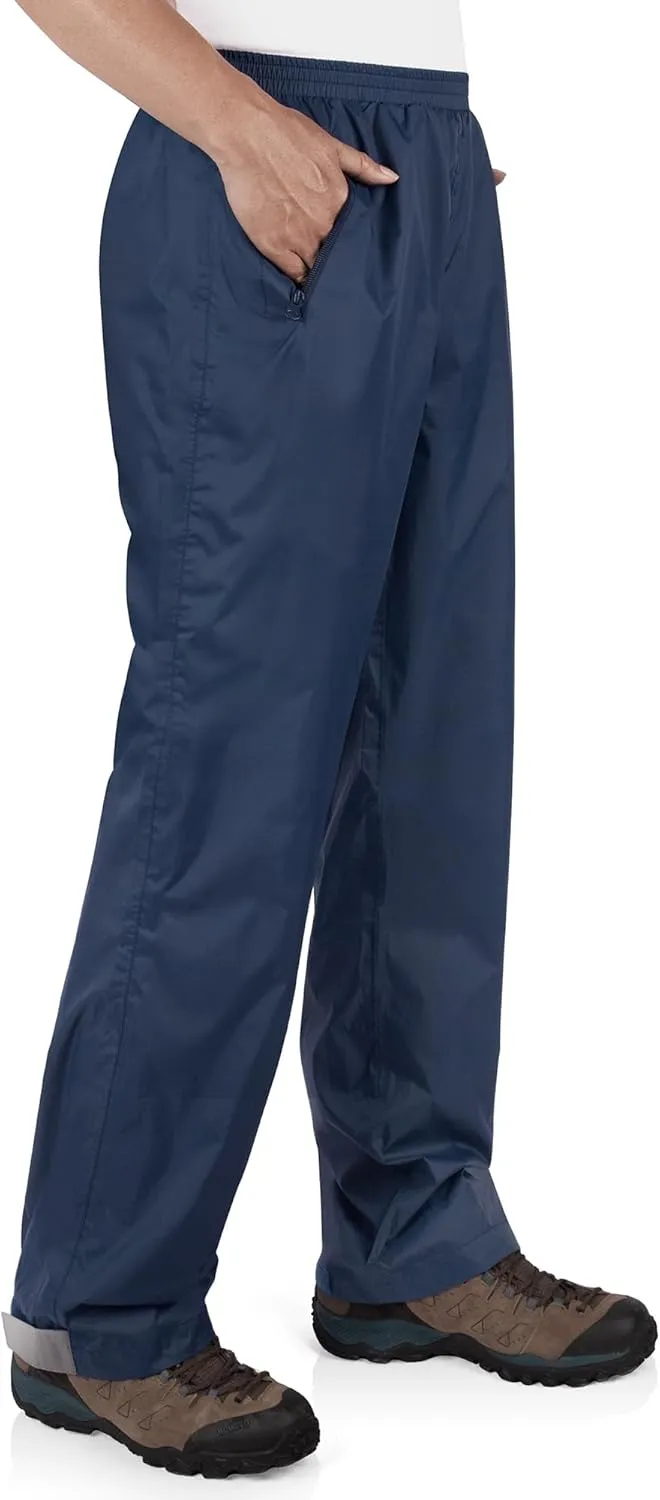 33,000ft Packable Rain Pants for Men Waterproof Hiking Pants Lightweight Rain Pants Outdoor Windproof Pant for Golf, Fishing