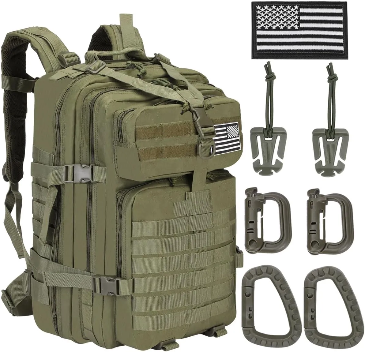 45L Military Tactical Backpacks Lage Molle Backpack 3 Day Assault Pack Backpack Camping Hiking Rucksack Bug Out Bag Rucksack
