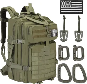 45L Military Tactical Backpacks Lage Molle Backpack 3 Day Assault Pack Backpack Camping Hiking Rucksack Bug Out Bag Rucksack