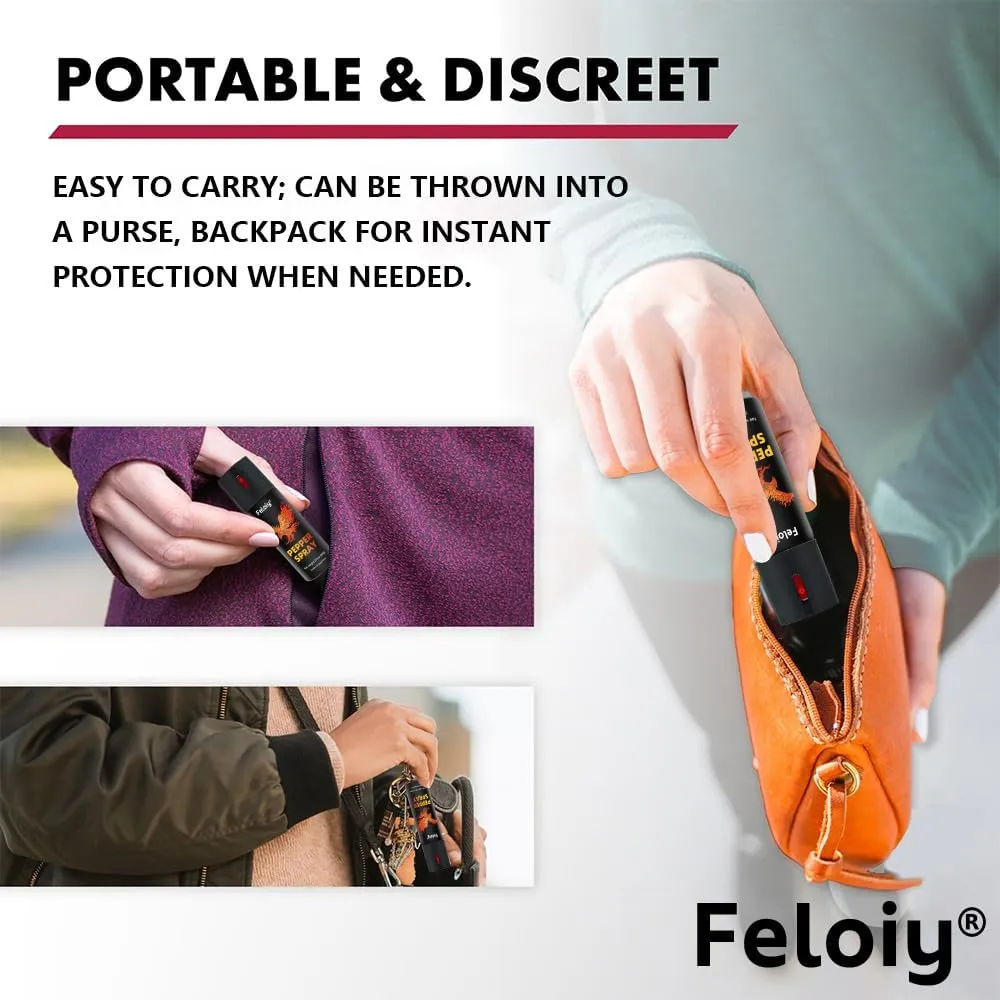 60ml Pepper Spray with protruding Nozzle Design - Faster and More Accurate Aiming - Pepper Spray Keeps You Safe