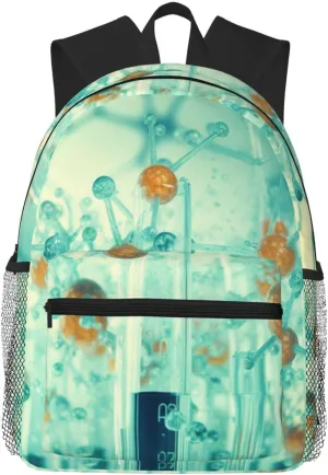 abstraction biology chemistry42 College Backpack For Women Men,Lightweight Travel Bag Backpack With Pockets for Women Men