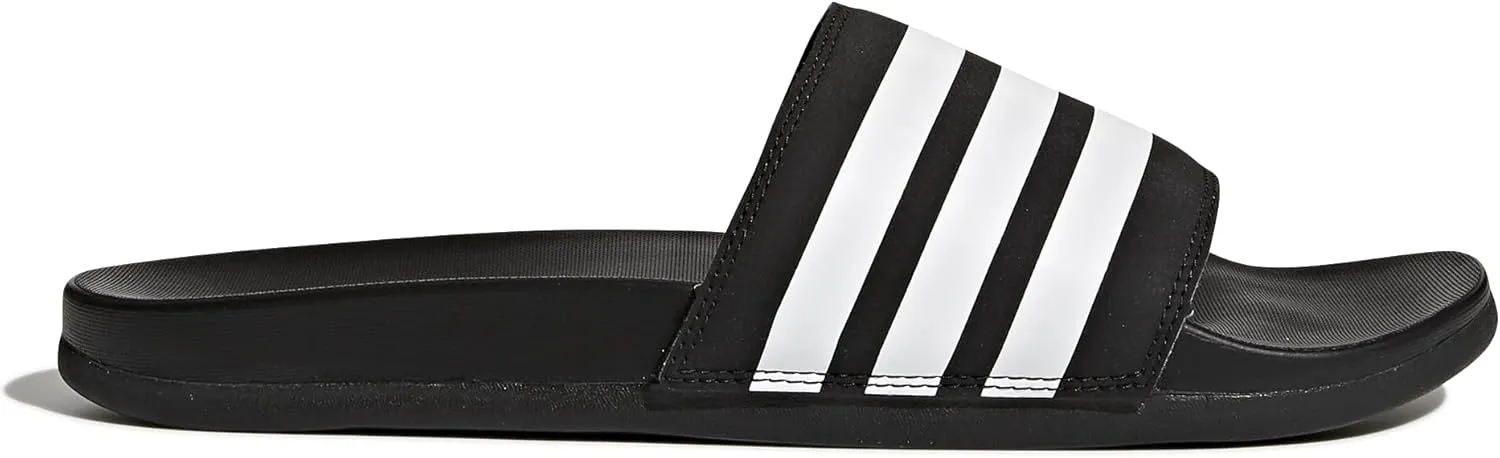 adidas Men's Swim Beach & Pool Shoes, Black Negbás Ftwbla 000, 12