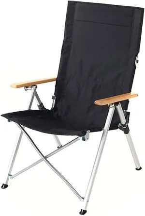 Adjustable Folding Beach Chair, Supports 308 Pounds, Comfortable Reclining Camping Chair for Lawn, Backyard, Beach, and Picnic