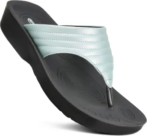 AEROTHOTIC Arch Supportive Casual Walking Flip Flops for Women
