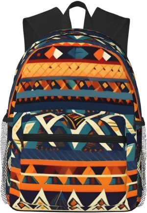 African National Patterns Print Lightweight And Comfortable Duffel Bag, Casual Daypack, Multipurpose Backpack