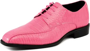 Amali Harvey Fashion Mens Dress Exotic Shoes Croco Lace up Oxford Formal Shoe for Men