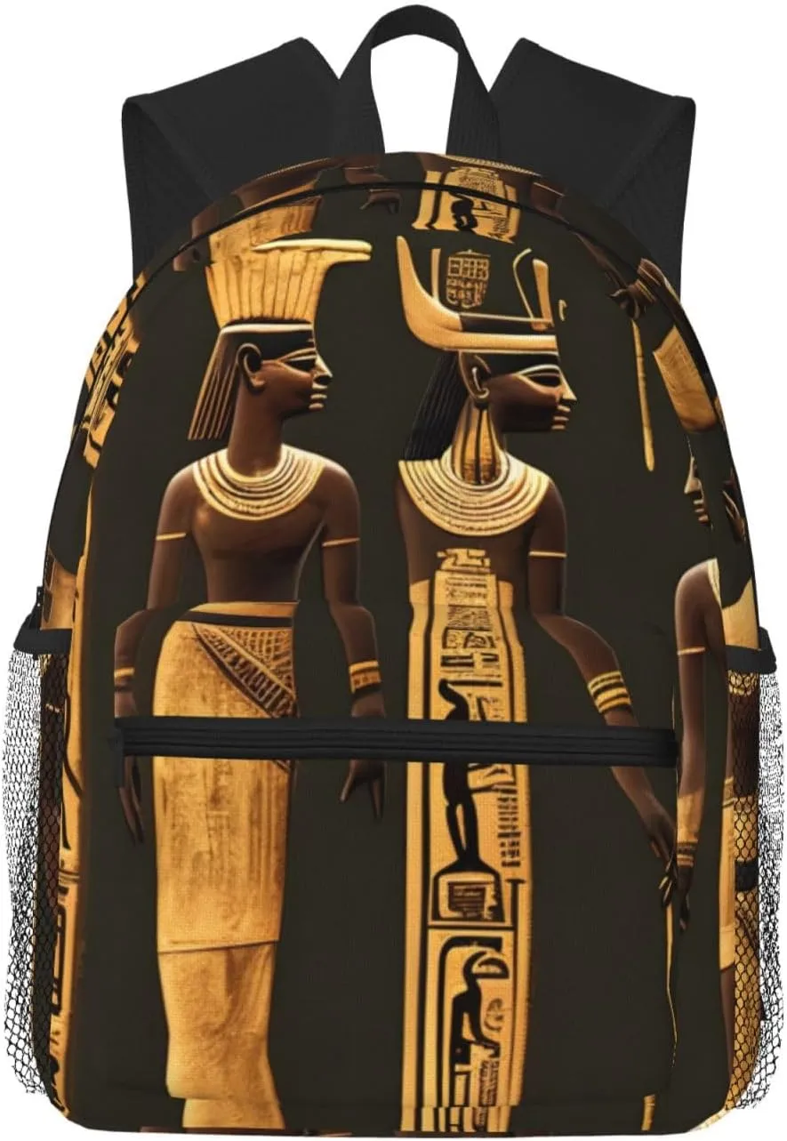 Ancient Egyptian Hieroglyph Print Lightweight And Comfortable Duffel Bag, Casual Daypack, Multipurpose Backpack