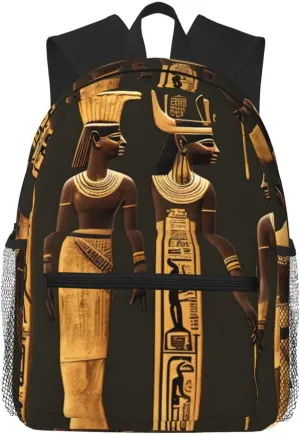 Ancient Egyptian Hieroglyph Print Lightweight And Comfortable Duffel Bag, Casual Daypack, Multipurpose Backpack