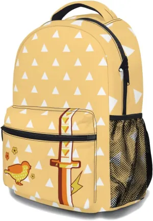 Anime Backpack 17 Inch Oxford Cloth (Yellow)