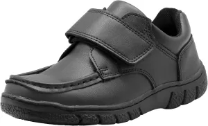 Apakowa Boys Oxford School Uniform Loafer Shoes Adjustable Strap Comfort Dress Shoes (Toddler/Little Kid/Big Kid)