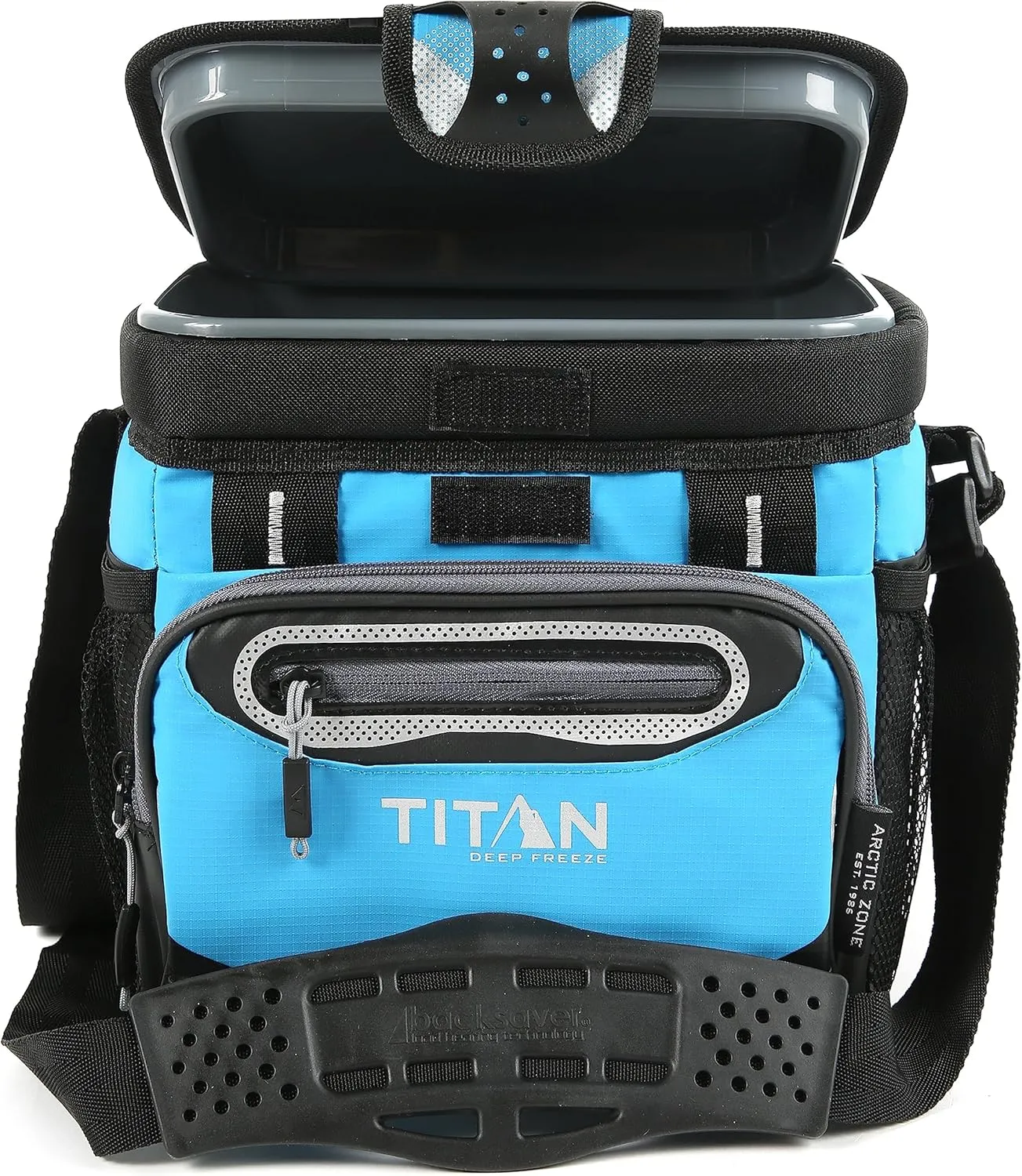 Arctic Zone Titan Deep Freeze Cooler - Zipperless Hardbody Cooler - Small & Large Capacity- Beach & Camping Cooler - Deep Freeze Insulation, HardBody Liner, and SmartShelf