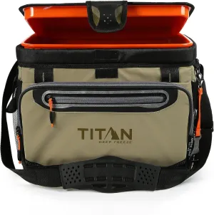 Arctic Zone Titan Deep Freeze Cooler - Zipperless Hardbody Cooler - Small & Large Capacity- Beach & Camping Cooler - Deep Freeze Insulation, HardBody Liner, and SmartShelf