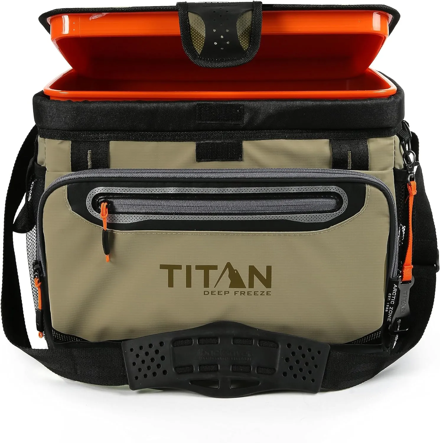 Arctic Zone Titan Deep Freeze Cooler - Zipperless Hardbody Cooler - Small & Large Capacity- Beach & Camping Cooler - Deep Freeze Insulation, HardBody Liner, and SmartShelf