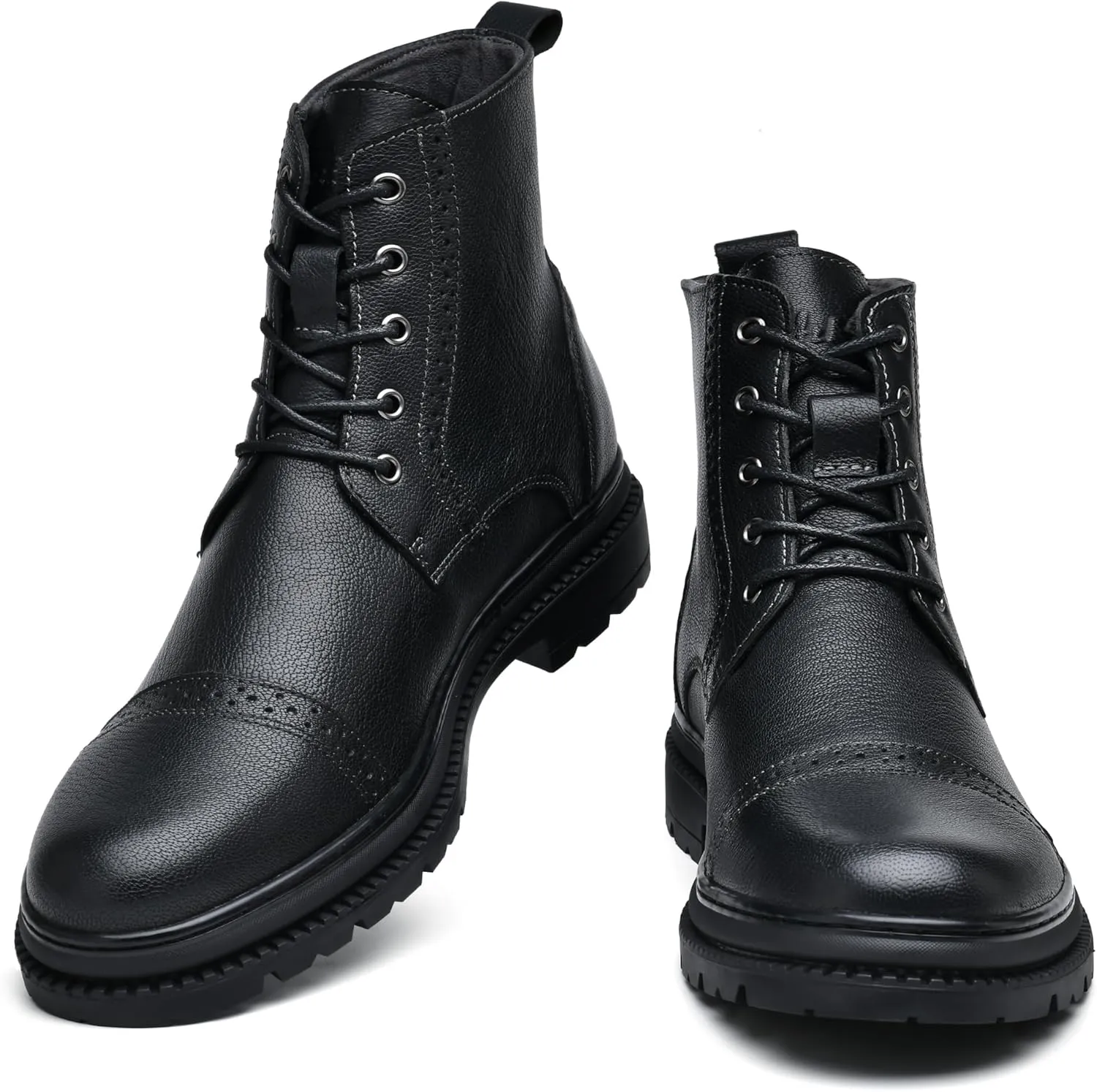 Arkbird Mens Oxford Dress Boots Fashion Casual Genuine Leather Brogue Chukka Ankle Boot for Men