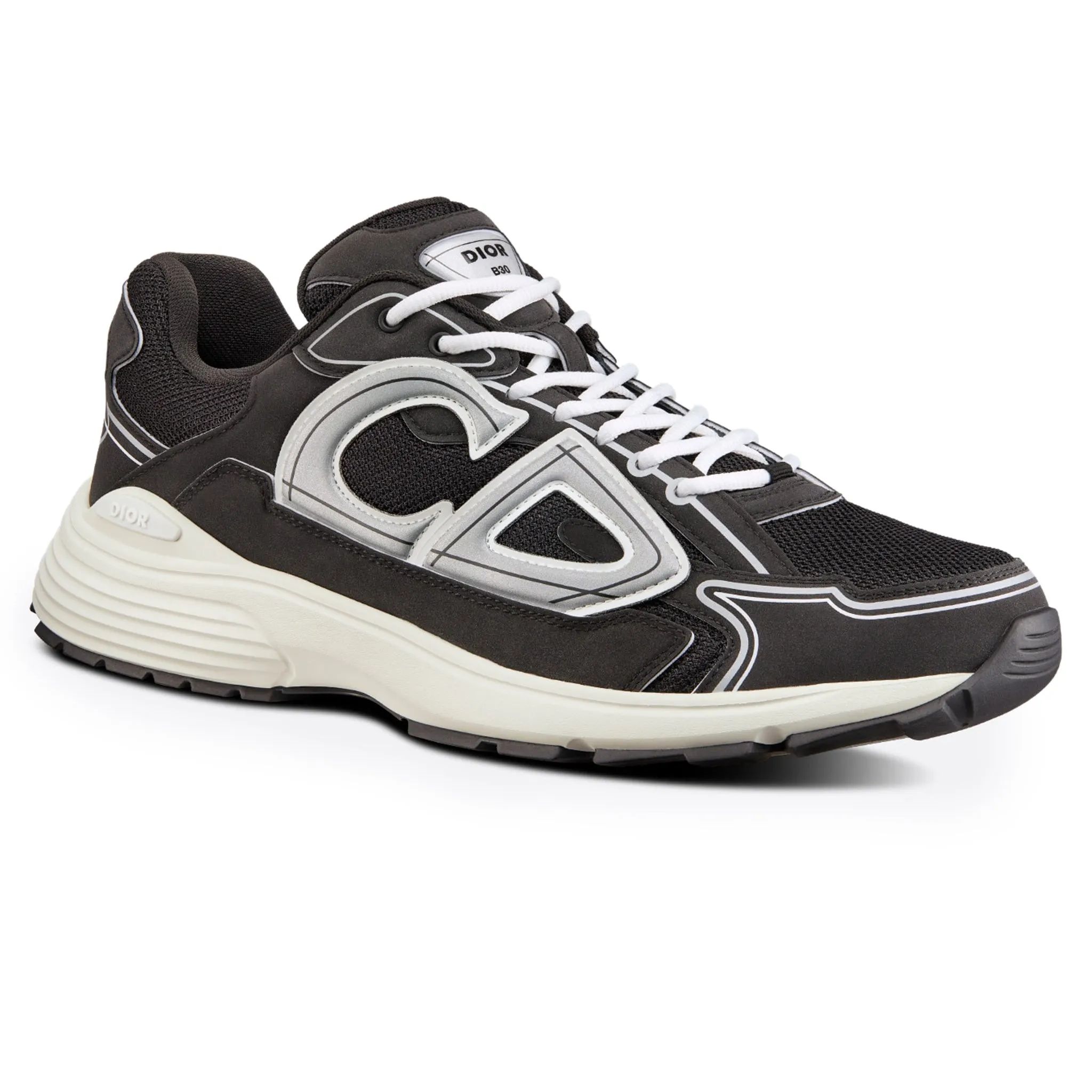 B30 Mesh Black White Trainer