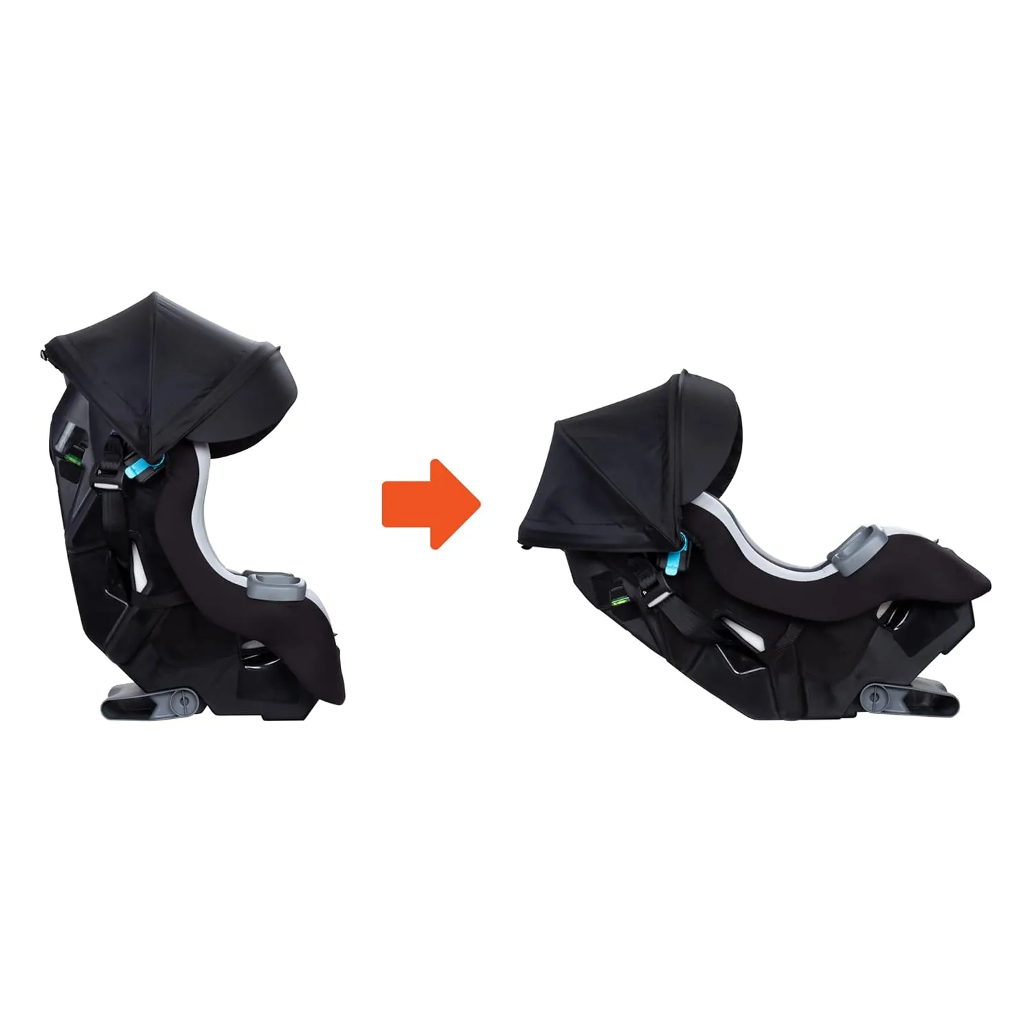 Baby Trend Trooper™ Plus 3-in-1 Convertible Car Seat with Canopy, Dash Twilight