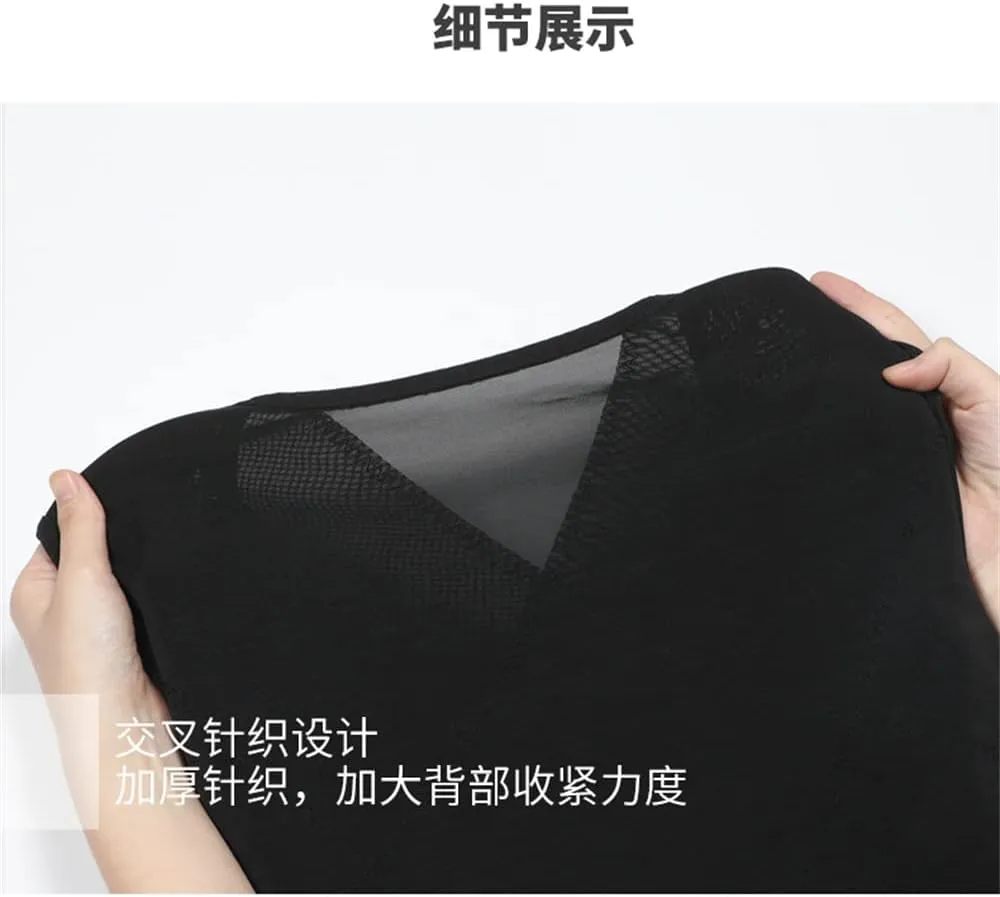 BaronHong Men Shapewear Slimming Body Shaper Compression Shirt Short Sleeve Top Underwear for Tummy Control Waist Trainer