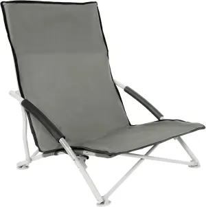 Beach Camping Folding Adults with Carry Bag︱Low Profile, Lightweight, Portable Chair for Outdoor Travel, Picnic, BBQ (Color: Grey), 1-Pack, Black, wenjingqiUS-W113468178