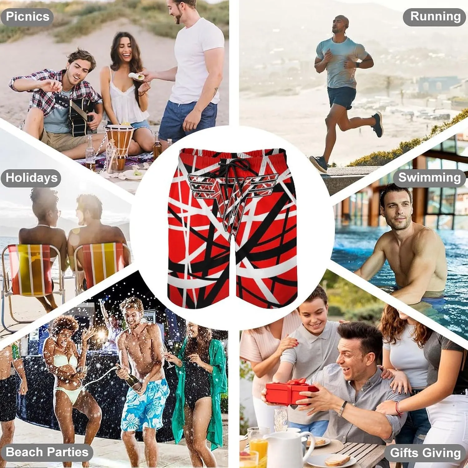 Beach Shorts Mans Short Pants Quick Dry Outdoor Casual Summer Pants 3D with Pocket