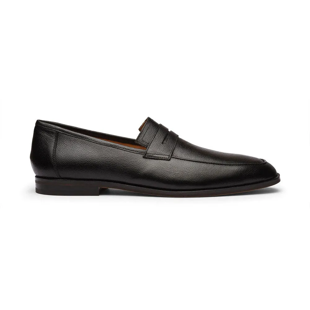 Black Milled Soft Penny Loafer