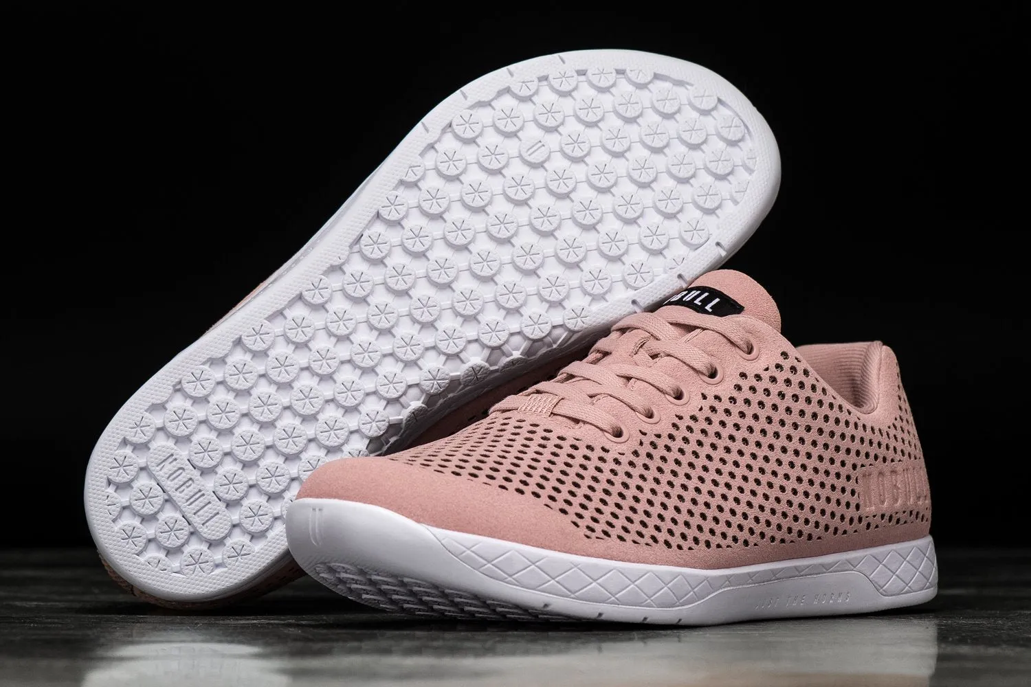BLUSH WHITE SUEDE TRAINER (MEN'S)