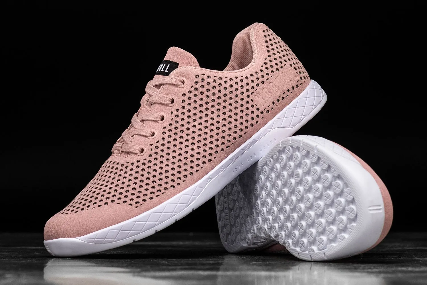 BLUSH WHITE SUEDE TRAINER (MEN'S)