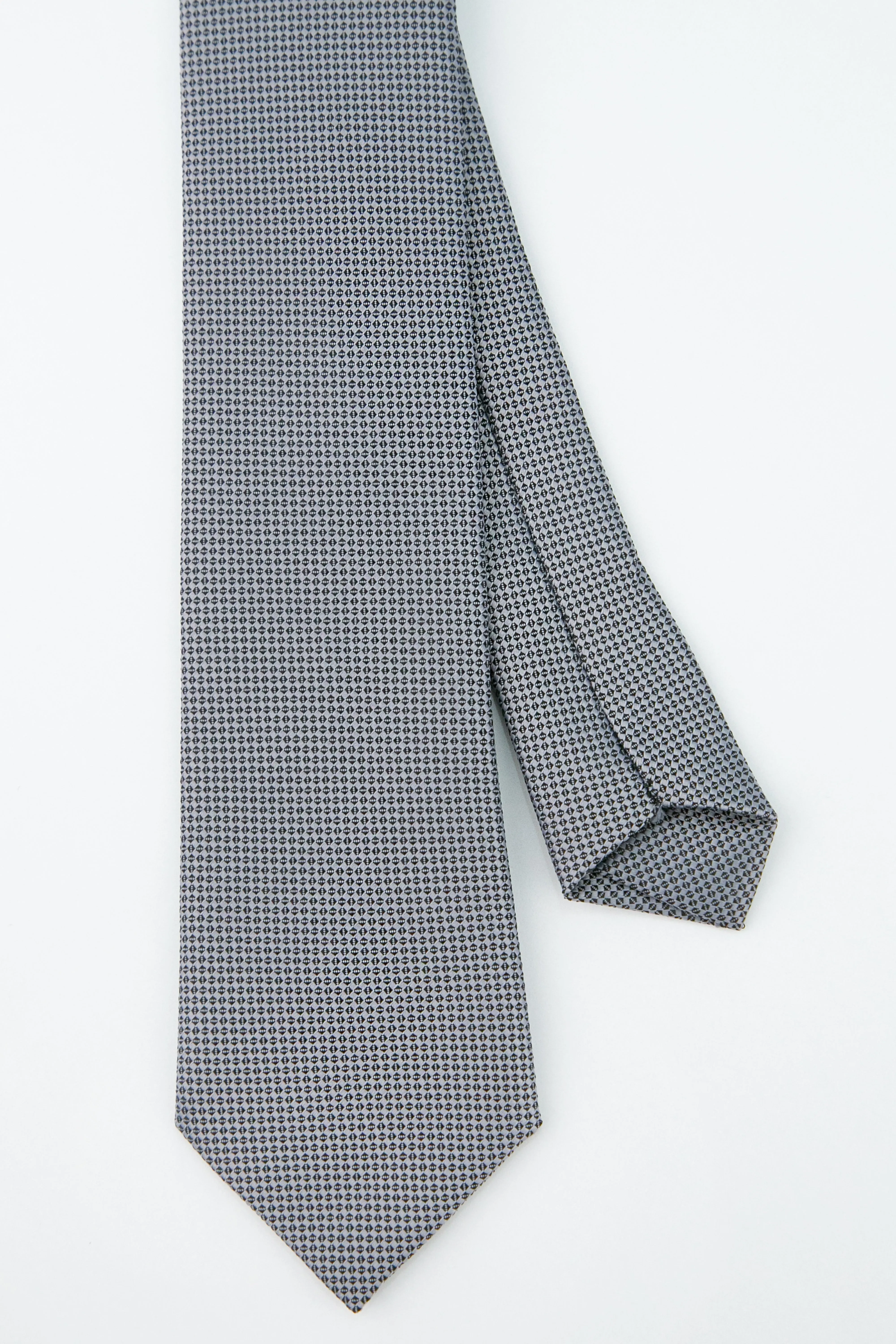 Boys' Oxford Weave Slim Tie Formal Neckwear - Grey