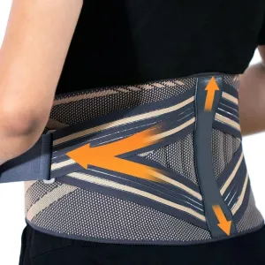Breathable Lumbar Support Men Women Lower Back Brace Sports Fitness Waist Trainer Correction Relieve Pain For Herniated Disc, Sciatica, Scoliosis