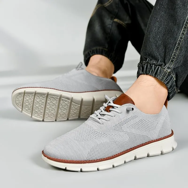 Breeze Shoes for Men Comfortable Oxfords Lace-Up Lightweight Casual Walking wearbreeze Urban Dress Shoes Breathable Upper