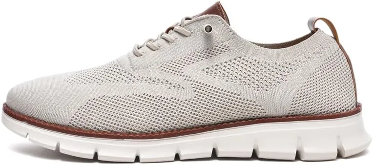 Breeze Shoes for Men Comfortable Oxfords Lace-Up Lightweight Casual Walking wearbreeze Urban Dress Shoes Breathable Upper