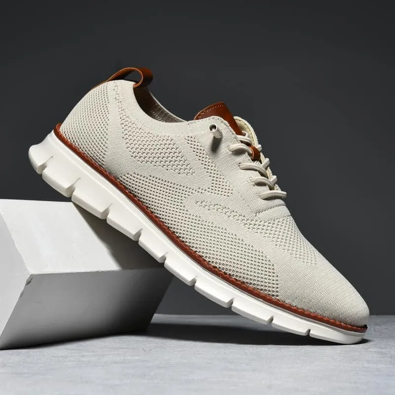 Breeze Shoes for Men Comfortable Oxfords Lace-Up Lightweight Casual Walking wearbreeze Urban Dress Shoes Breathable Upper