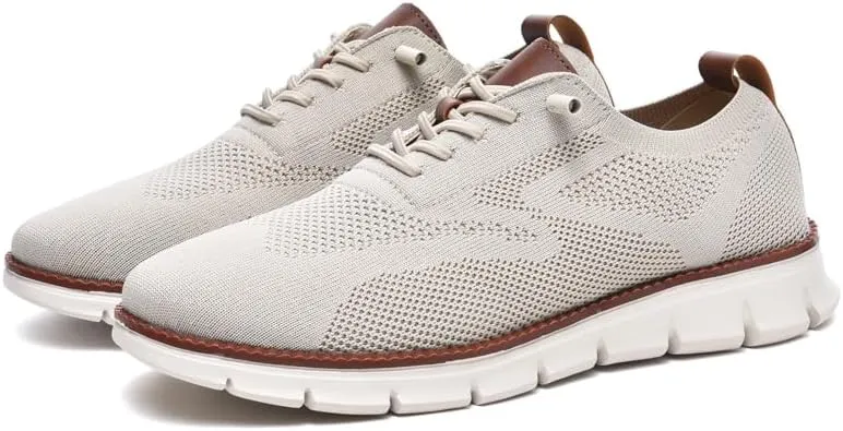 Breeze Shoes for Men Comfortable Oxfords Lace-Up Lightweight Casual Walking wearbreeze Urban Dress Shoes Breathable Upper