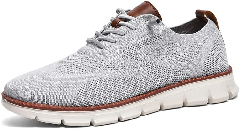 Breeze Shoes for Men Comfortable Oxfords Lace-Up Lightweight Casual Walking wearbreeze Urban Dress Shoes Breathable Upper