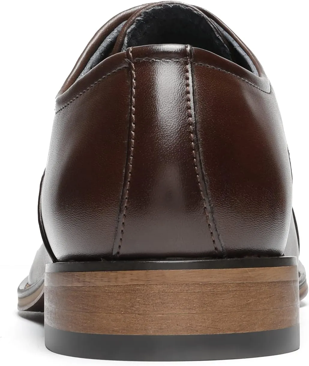 Bruno Marc Men's Lace Up Soft Cap-Toe Formal Dress Shoes