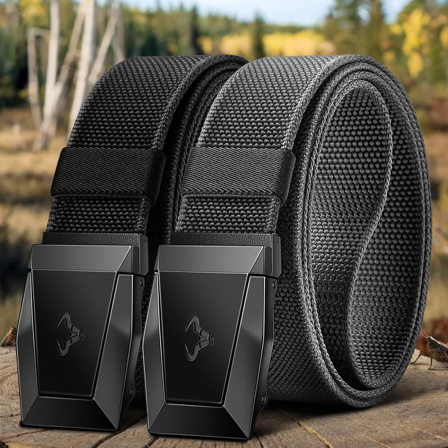 BULLIANT Men Belt,Tactical Stretch Belt Adjustable For Rigger Military Heavy Duty Work 1.5"-Cut For Fit