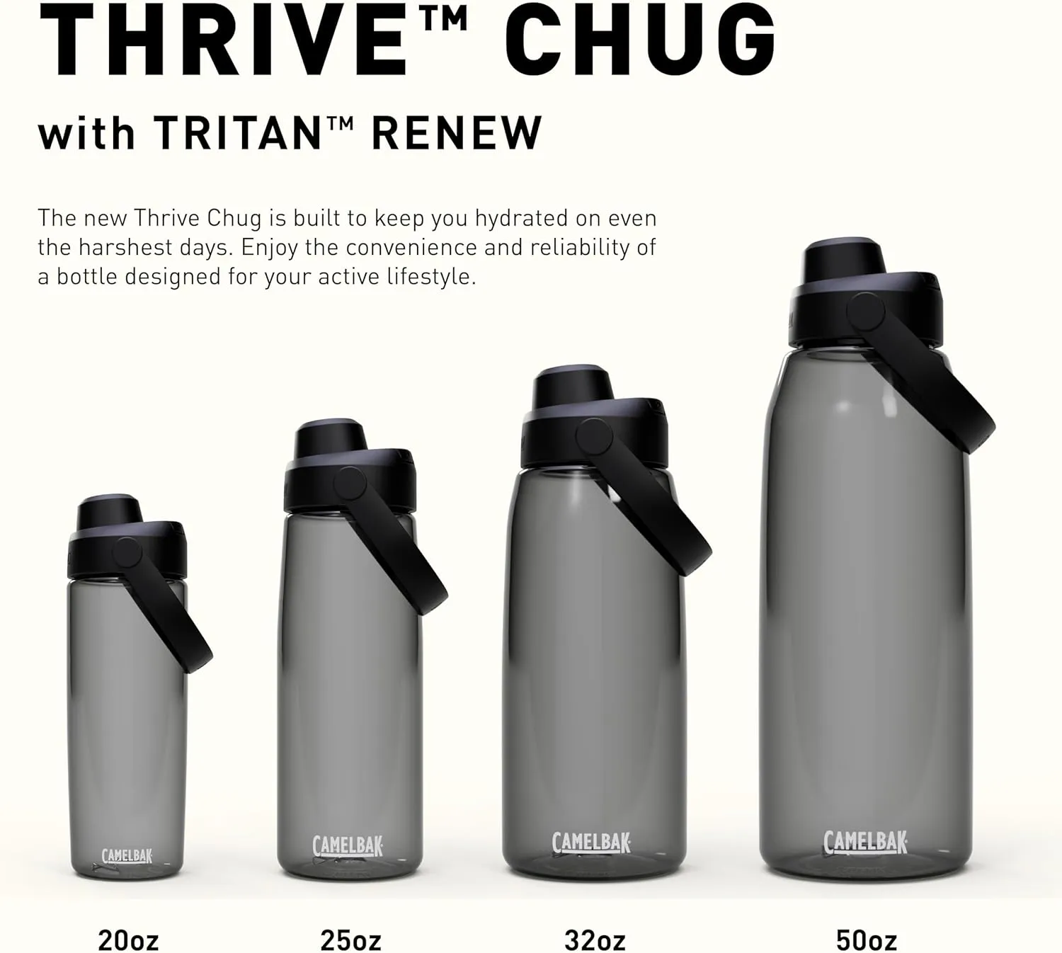 CamelBak Thrive Chug 20oz Water Bottle with Tritan Renew - Leak Proof Lid, Oxford