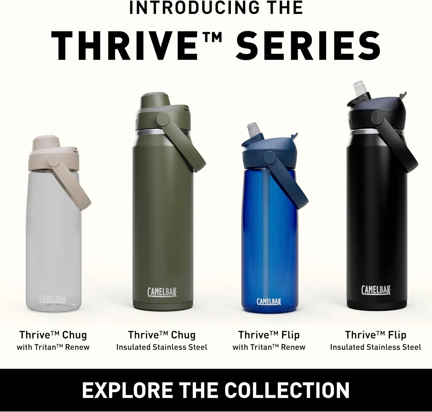 CamelBak Thrive Chug 20oz Water Bottle with Tritan Renew - Leak Proof Lid, Oxford