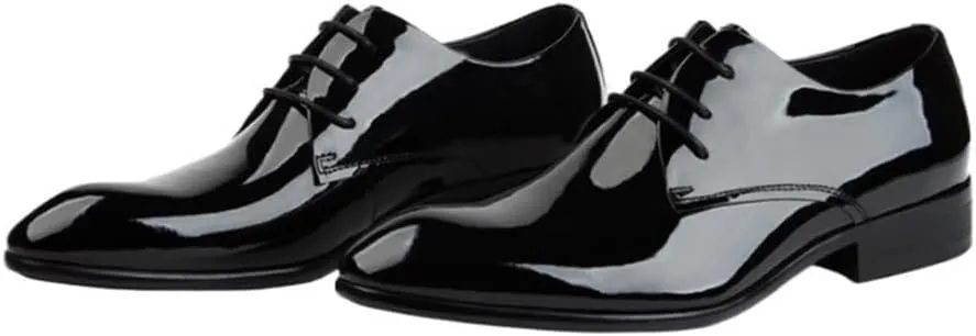 Cap Toe Oxfords Lace Up Dress Shoes Anti-Slip Block Heel Comfortable Fashion for Formal Business Wedding