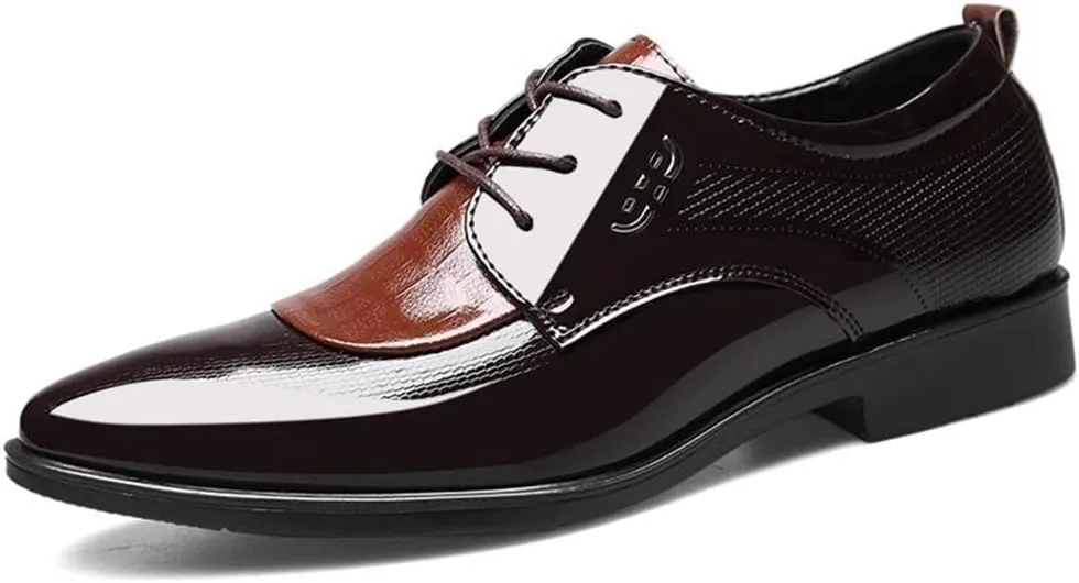 Cap Toe Oxfords Lace Up Lug Sole Business Commuting Work Office Dress Shoes Versatile Casual