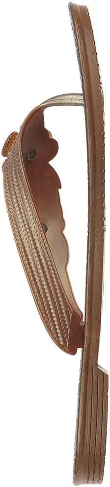 Capelli New York Flowers with Pearl Trim Ladies Flip Flop