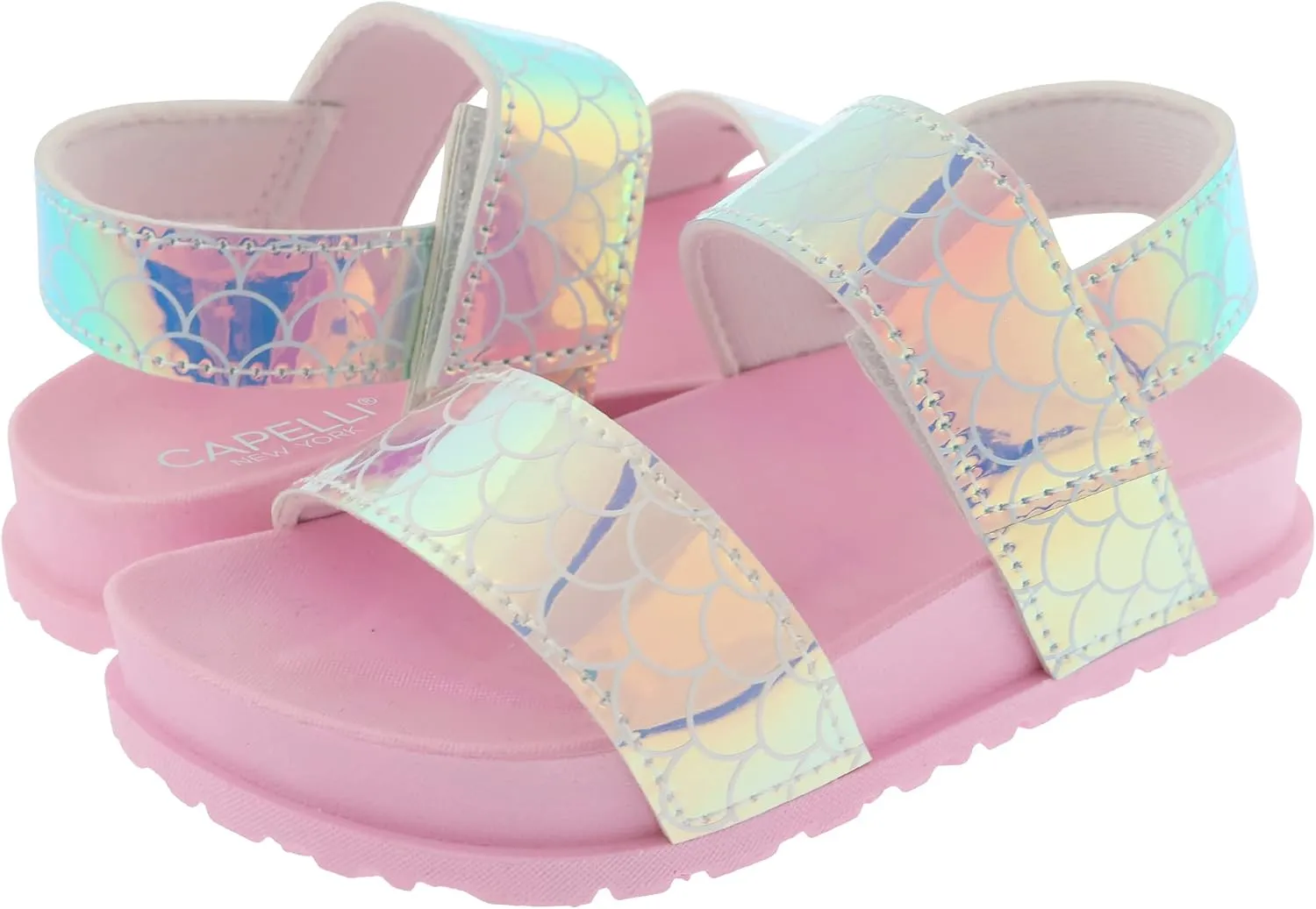 Capelli New York Toddler Girl Jelly Thong Flip Flop with Backstrap