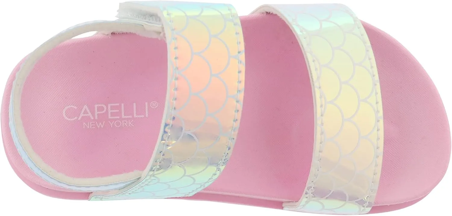 Capelli New York Toddler Girl Jelly Thong Flip Flop with Backstrap