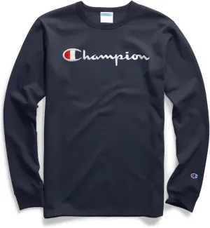 Champion Men's Long Sleeve Tee Shirt, Heritage T-Shirt for Men, Multiple Graphics