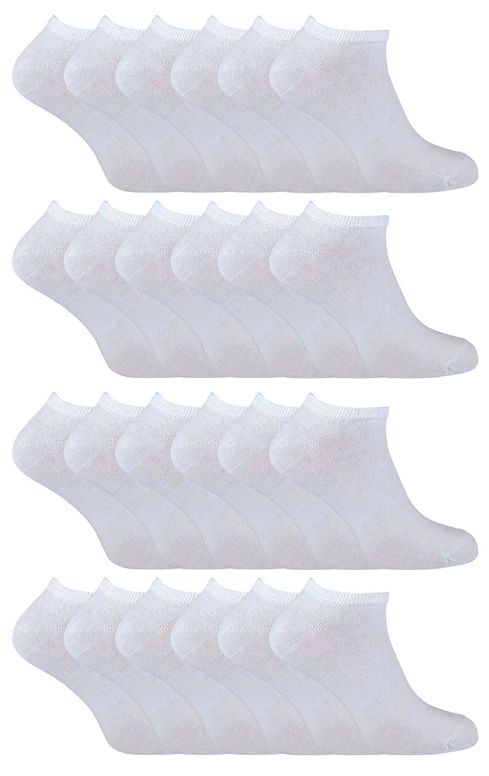 Cihat 24 Pack Children's Cotton Trainer Socks