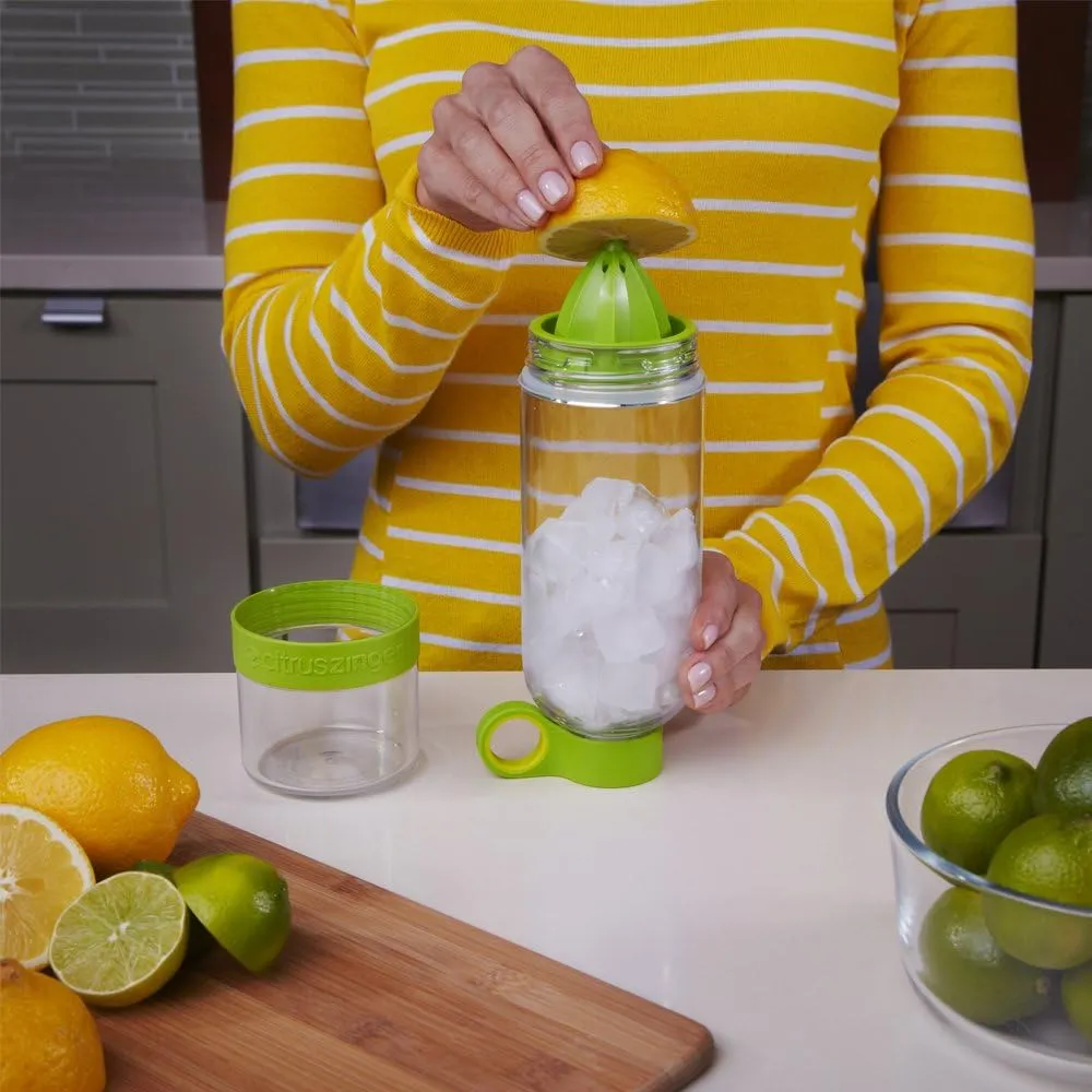 Citrus Zinger Infuser Bottle For Fresh, Nutrient Rich Water - 28oz BPA Free