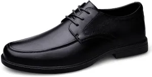 Classic Men's Leather Dress Shoes Men Lace Up Formal Business Oxford Shoes Comfortable Casual Derby Shoes for Men