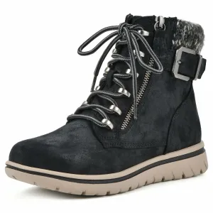 CLIFFS BY WHITE MOUNTAIN Women's Shoes Hearten City Hiker Boot, Black/Fabric, 9 - Like New
