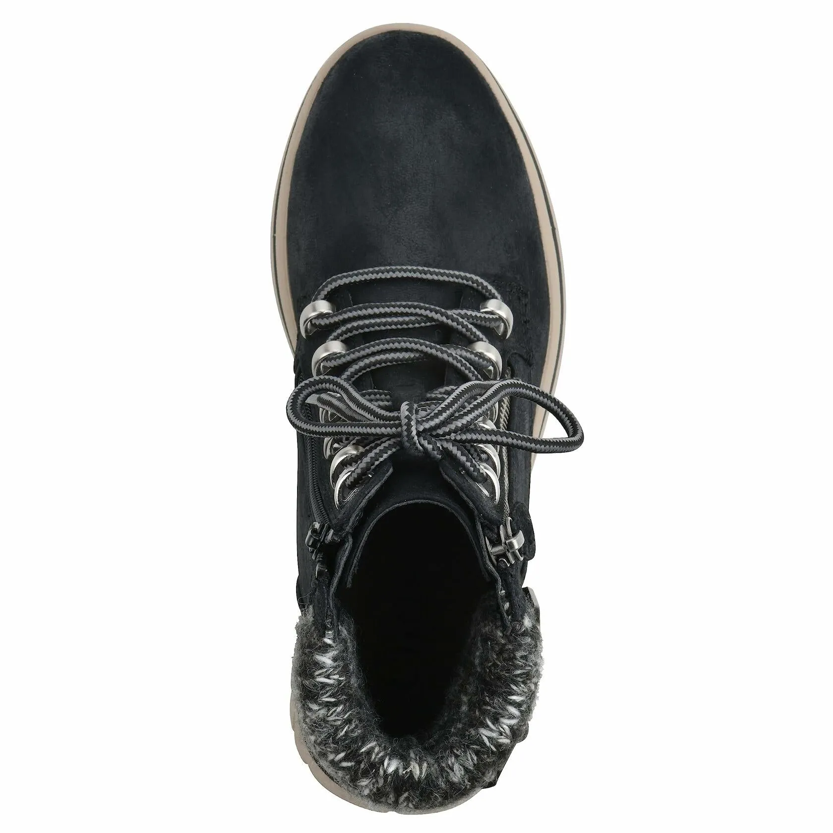 CLIFFS BY WHITE MOUNTAIN Women's Shoes Hearten City Hiker Boot, Black/Fabric, 9 - Like New