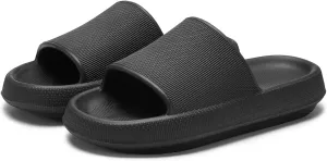 Cloud Slippers For Women Shower Shoes Pillow Slides Indoor House Outdoor Flip Flops For Men Bathroom Non-Slip Home Bubble Foam Beach Platform Slippers